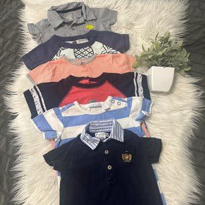 6 - boys 3-6/6 month short one piece sets. [3D]